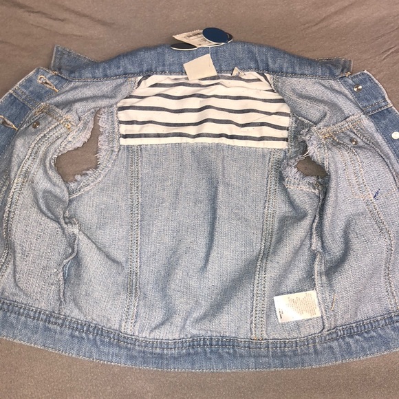 NWT Mickey Mouse Rainbow Flower Jean Vest Size 4-5 - Picture 7 of 8